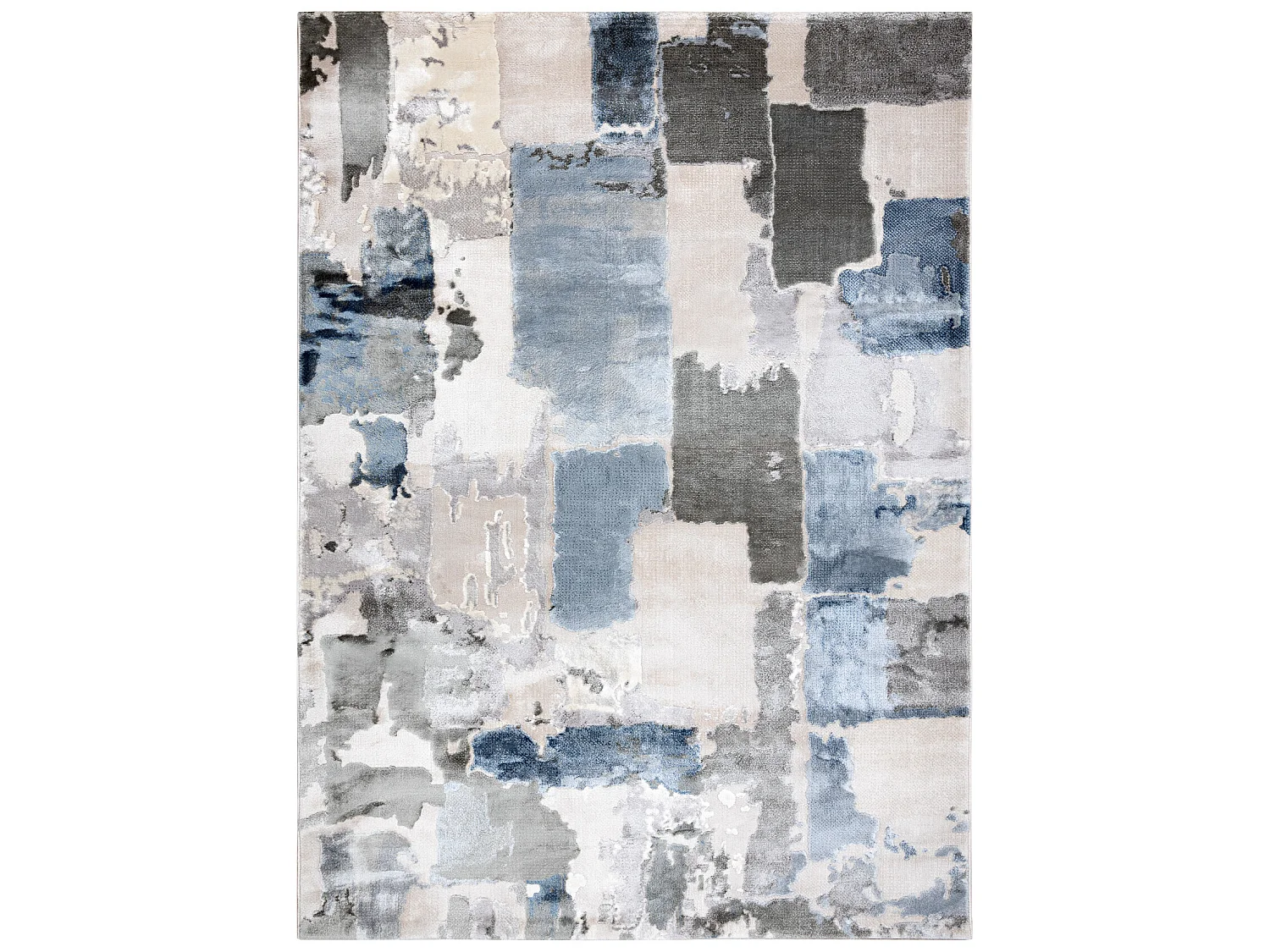 Tapis ACRYLIQUE ELITRA 6215 Abstraction vintage gris / bleu 160x230 cm