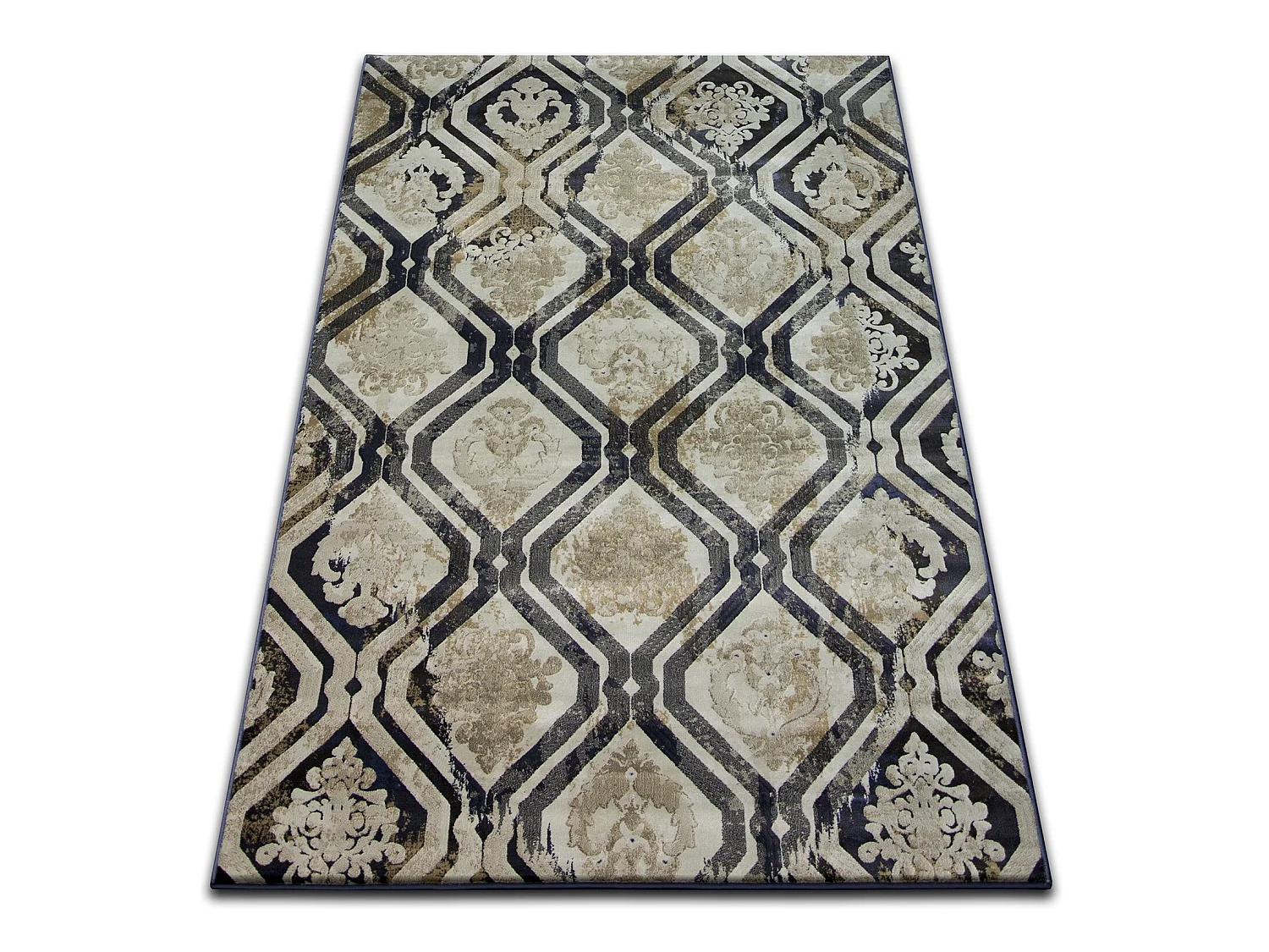 Tapijt DROP JASMIN 031 Fog/donkerblauw  200x290 cm