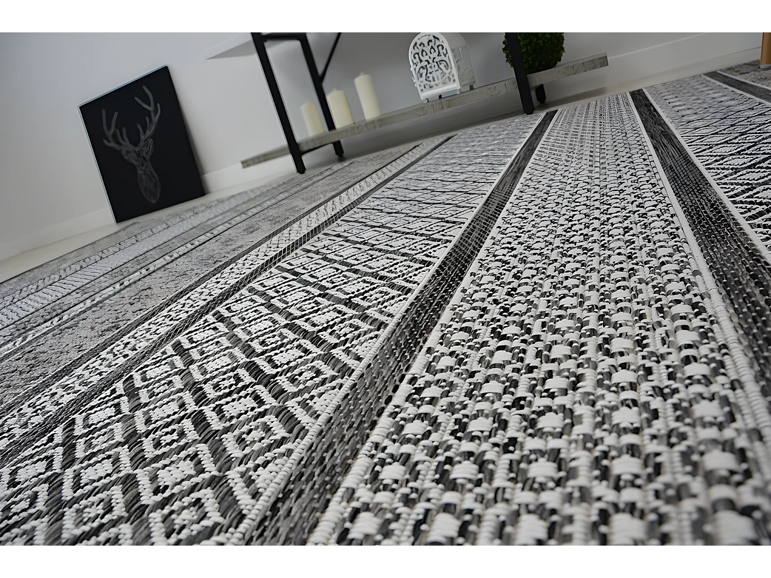 Sisal tapijt SISAL LOFT 21118 BOHO ivoor/zilver/grijskleuring 120x170 cm