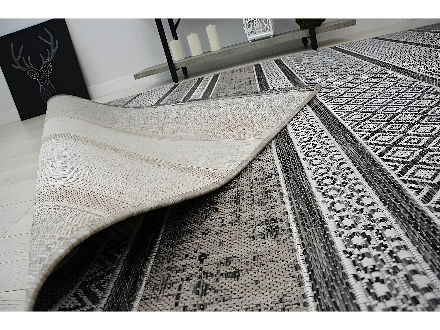 Sisal tapijt SISAL LOFT 21118 BOHO ivoor/zilver/grijskleuring 120x170 cm