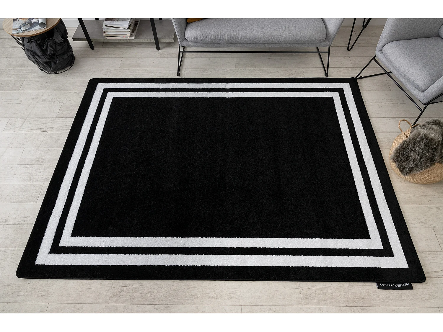 Tapijt HAMPTON Kader zwart 200x290 cm