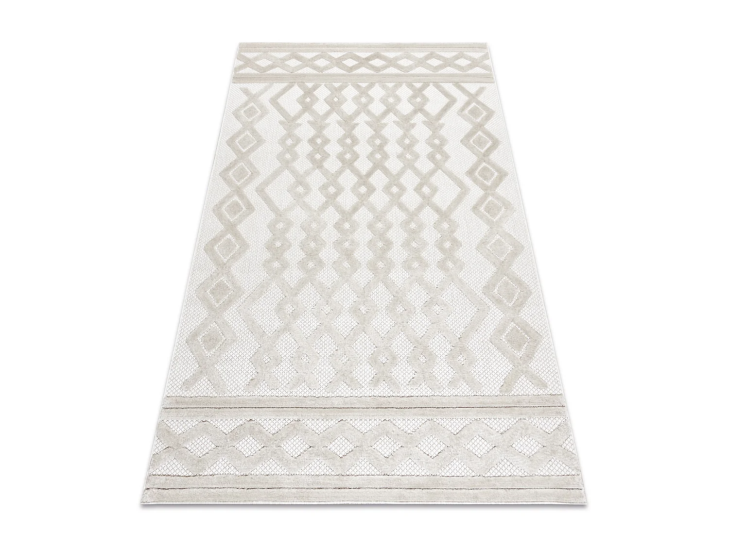 Tapijt SANTO SISAL 58389 Ruit, geometrisch, zigzag beige 140x190 cm