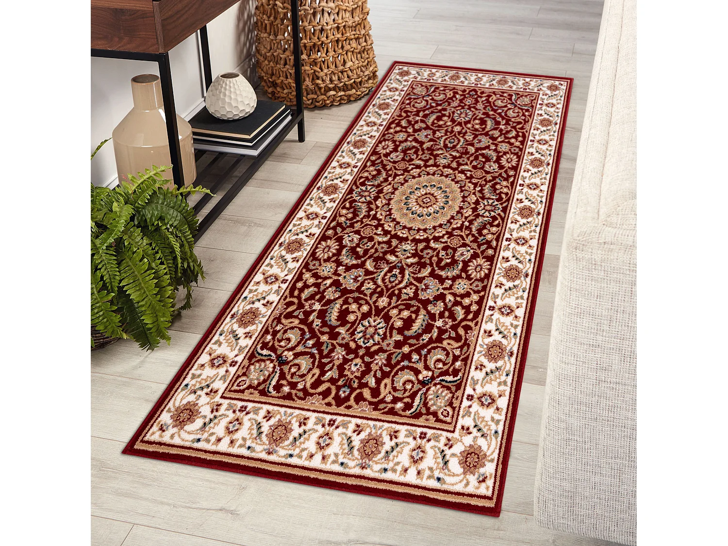 Tapijt NAIN Rosette, frame 7176/51066 kastanjebruin 160x230 cm