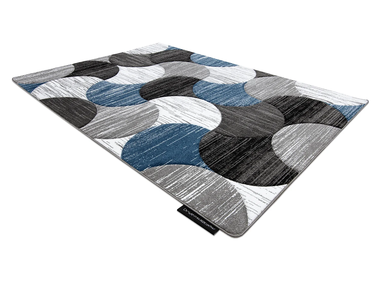 Tapis ALTER Geo coquillages bleu 140x190 cm