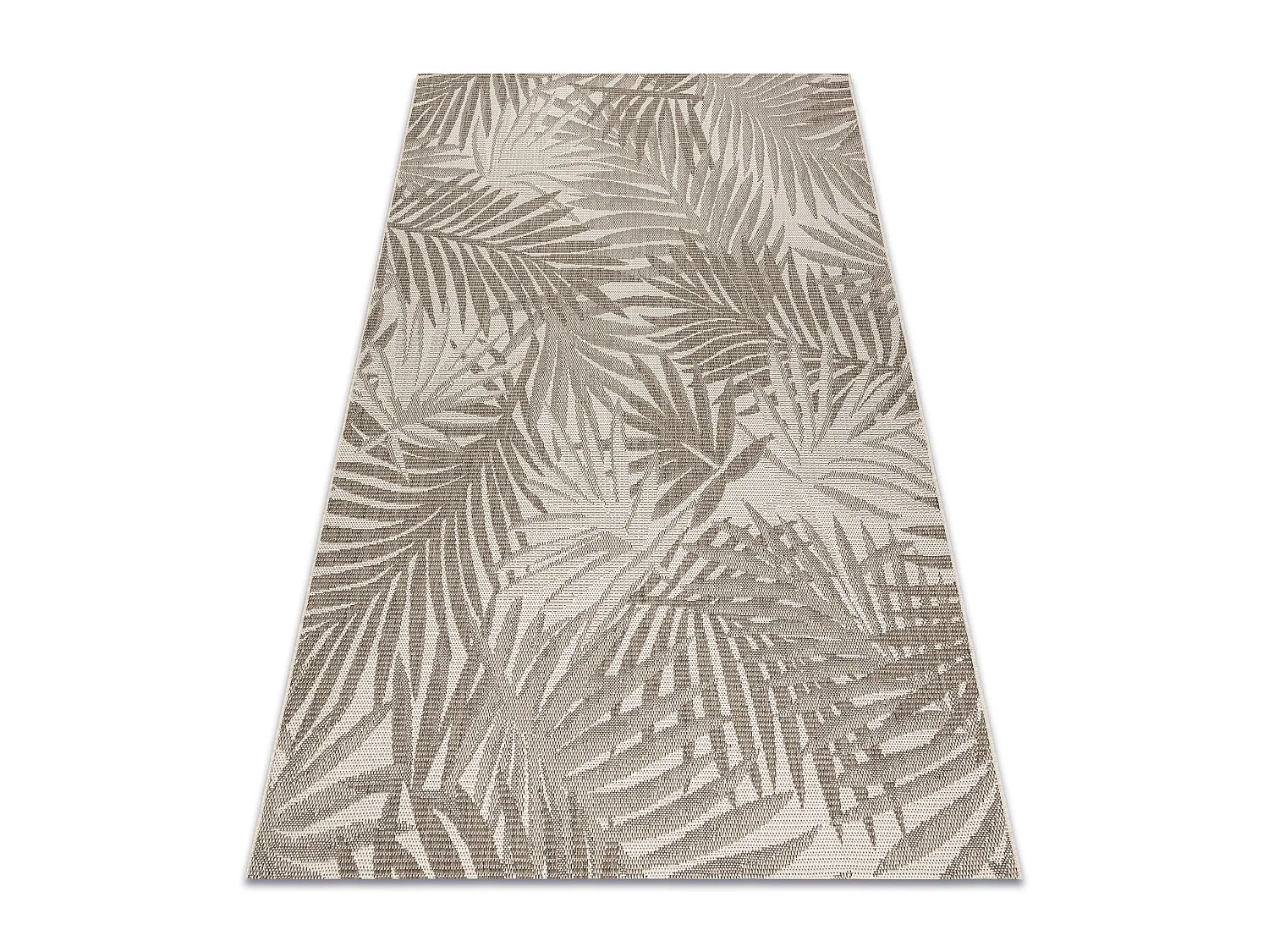 TEPPICH SIZAL FLOORLUX 20504 LAUBEN Champagner / taupe JUNGLE 160x230 cm