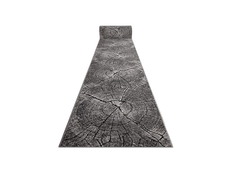 Läufer SILVER Tronko Baum Holz grau 120x130 cm