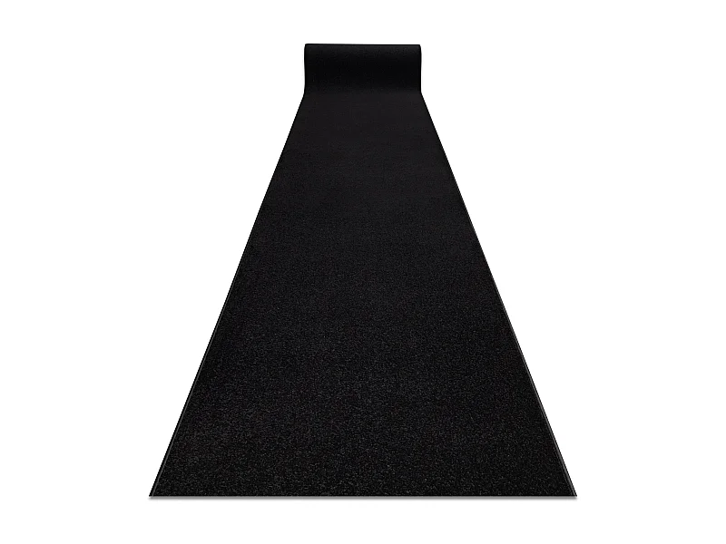 Passatoia KARMEL pianura, un colore nero 120x560 cm