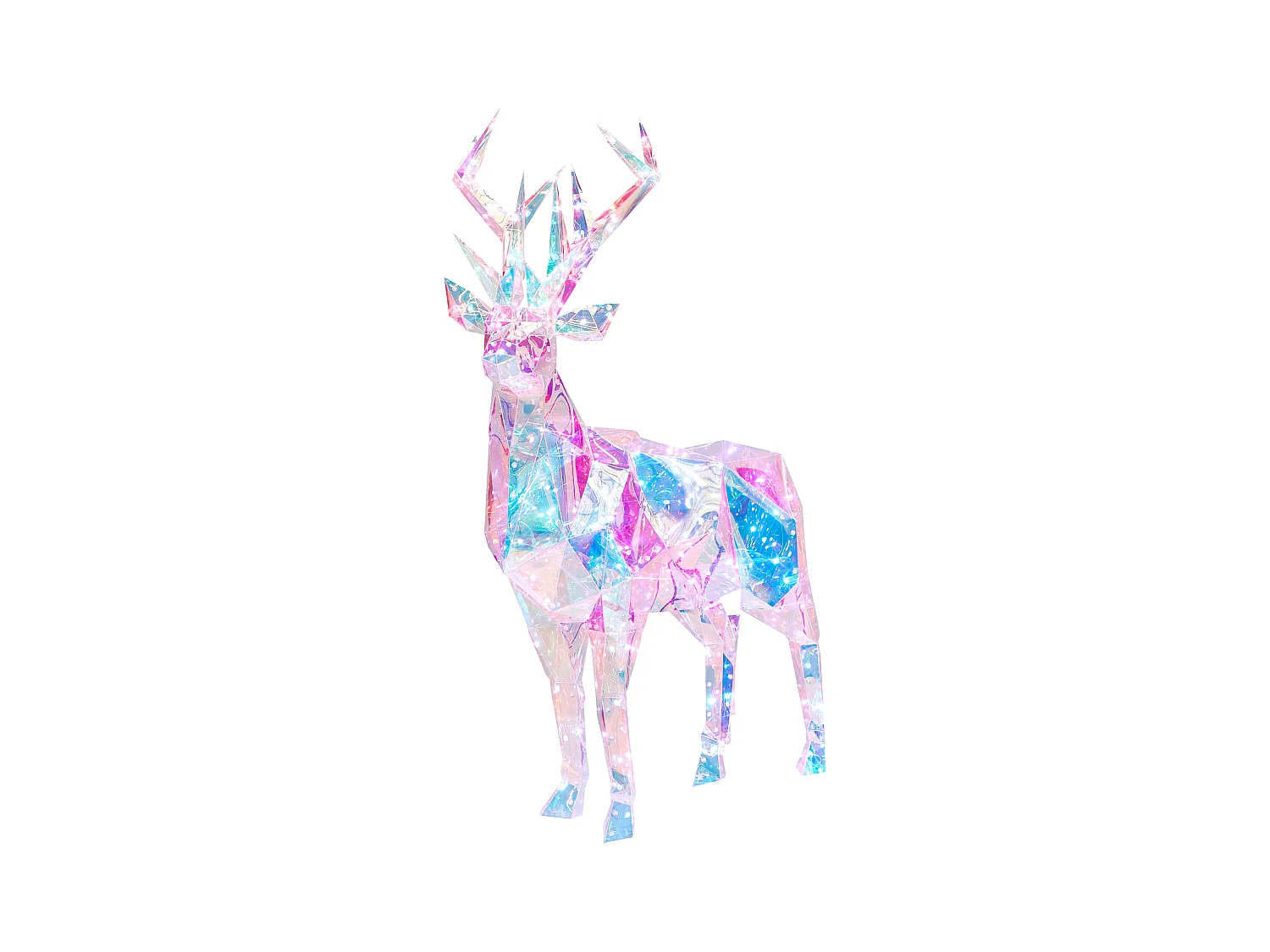 Outdoor Weihnachtsbeleuchtung Smart LED mehrfarbig Rentier mit App-Steuerung 90 cm POLARIS