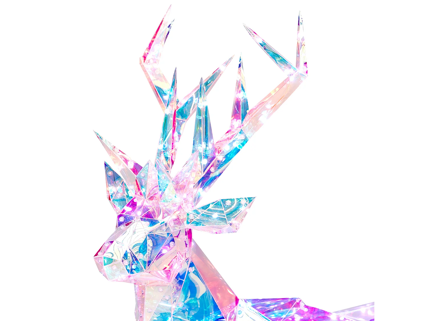 Outdoor Weihnachtsbeleuchtung Smart LED mehrfarbig Rentier mit App-Steuerung 90 cm POLARIS