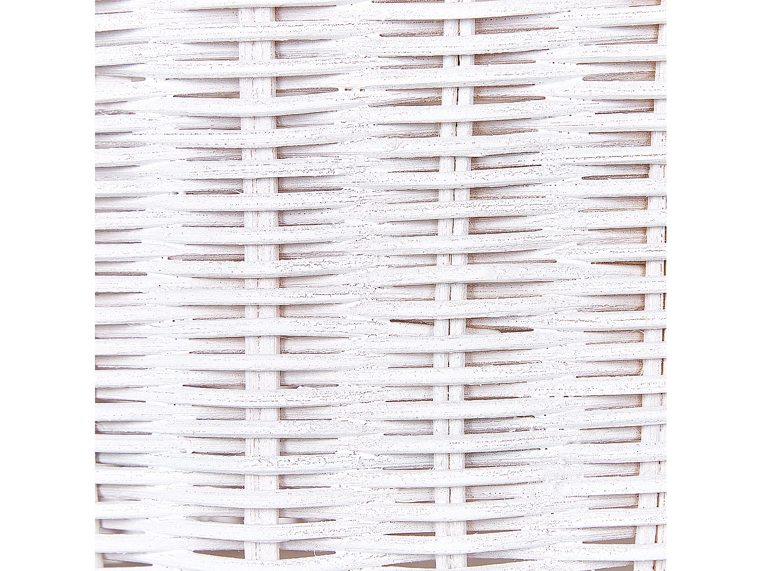 Aufbewahrungskorb Rattan weiß 74 cm Känguruform Spielzeugkorb für Kinder Kapiti