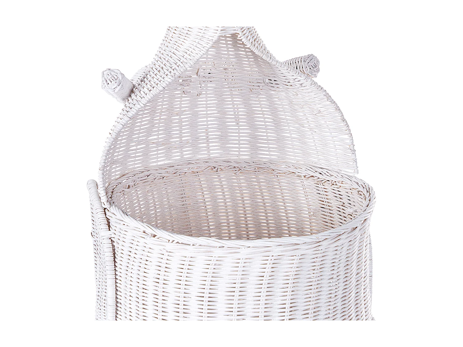 Cestino per bambini canguro KAPITI Rattan Bianco