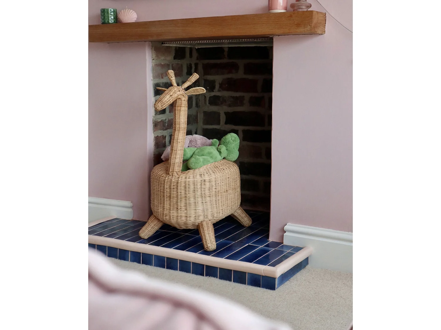 Panier enfants Girafe HAINAN Rotin Naturel