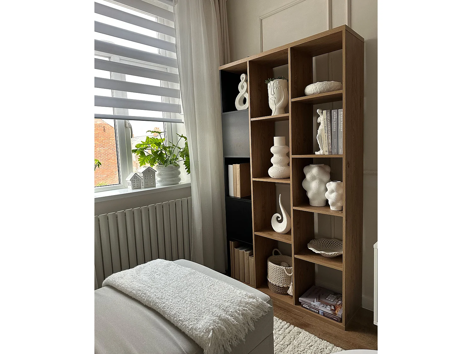 Bücherschrank BANGOR 175 cm Braun / Schwarz