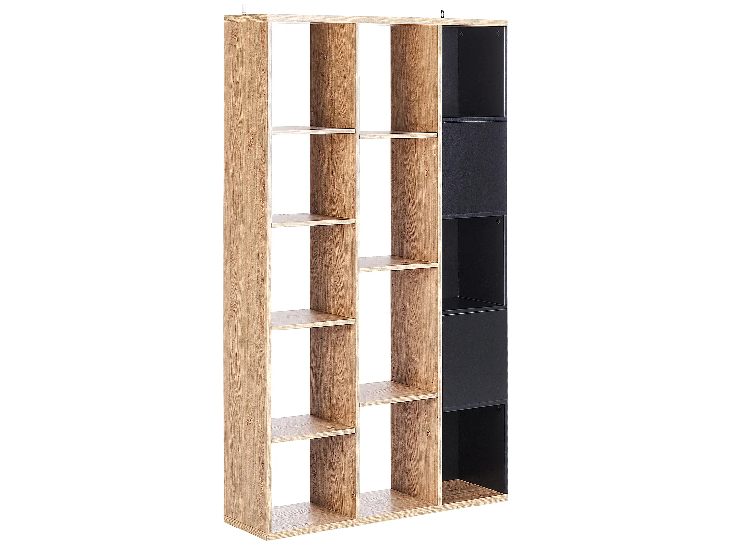 Bücherschrank BANGOR 175 cm Braun / Schwarz