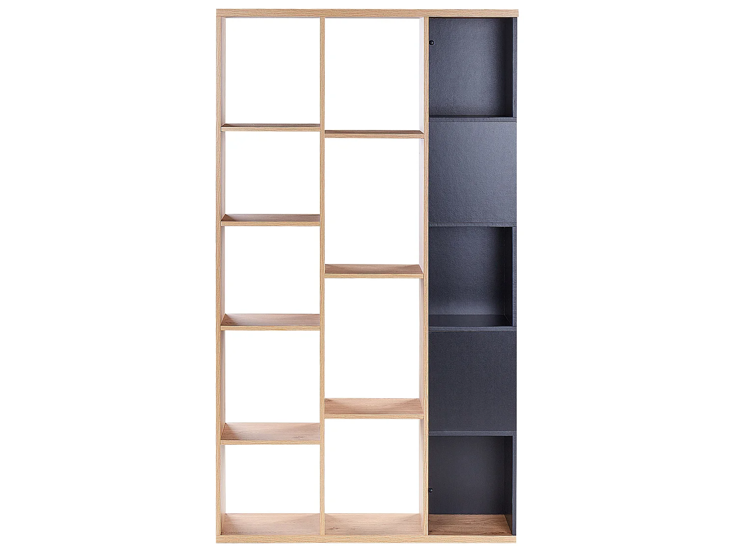 Bücherschrank BANGOR 175 cm Braun / Schwarz