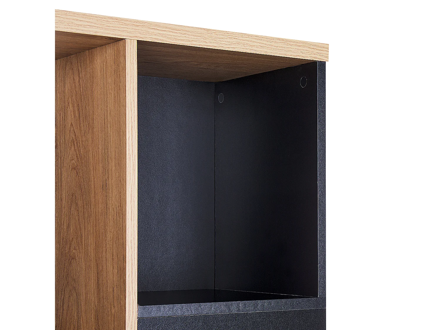 Bücherschrank BANGOR 175 cm Braun / Schwarz