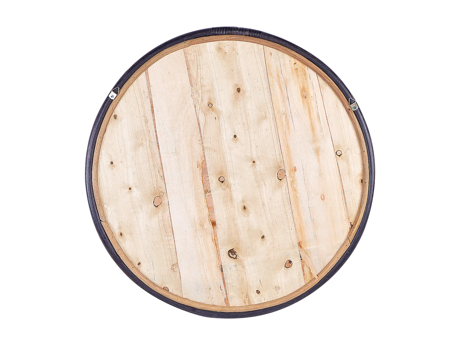 Wandspiegel DAKSA 60 cm 60 cm Rotan Zwart