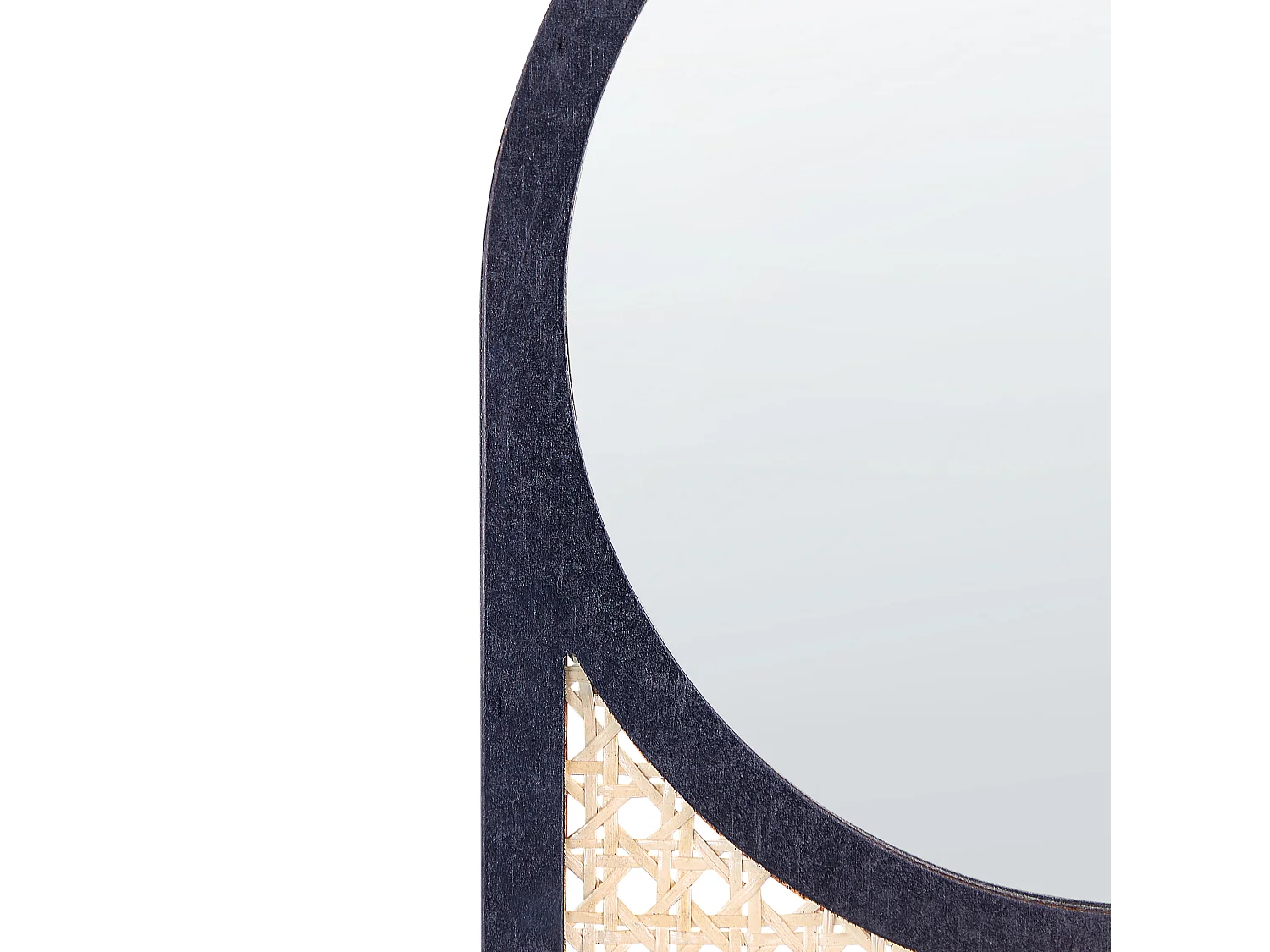 Wandspiegel BALEAL 30 cm 56 cm Rattan Naturfarben