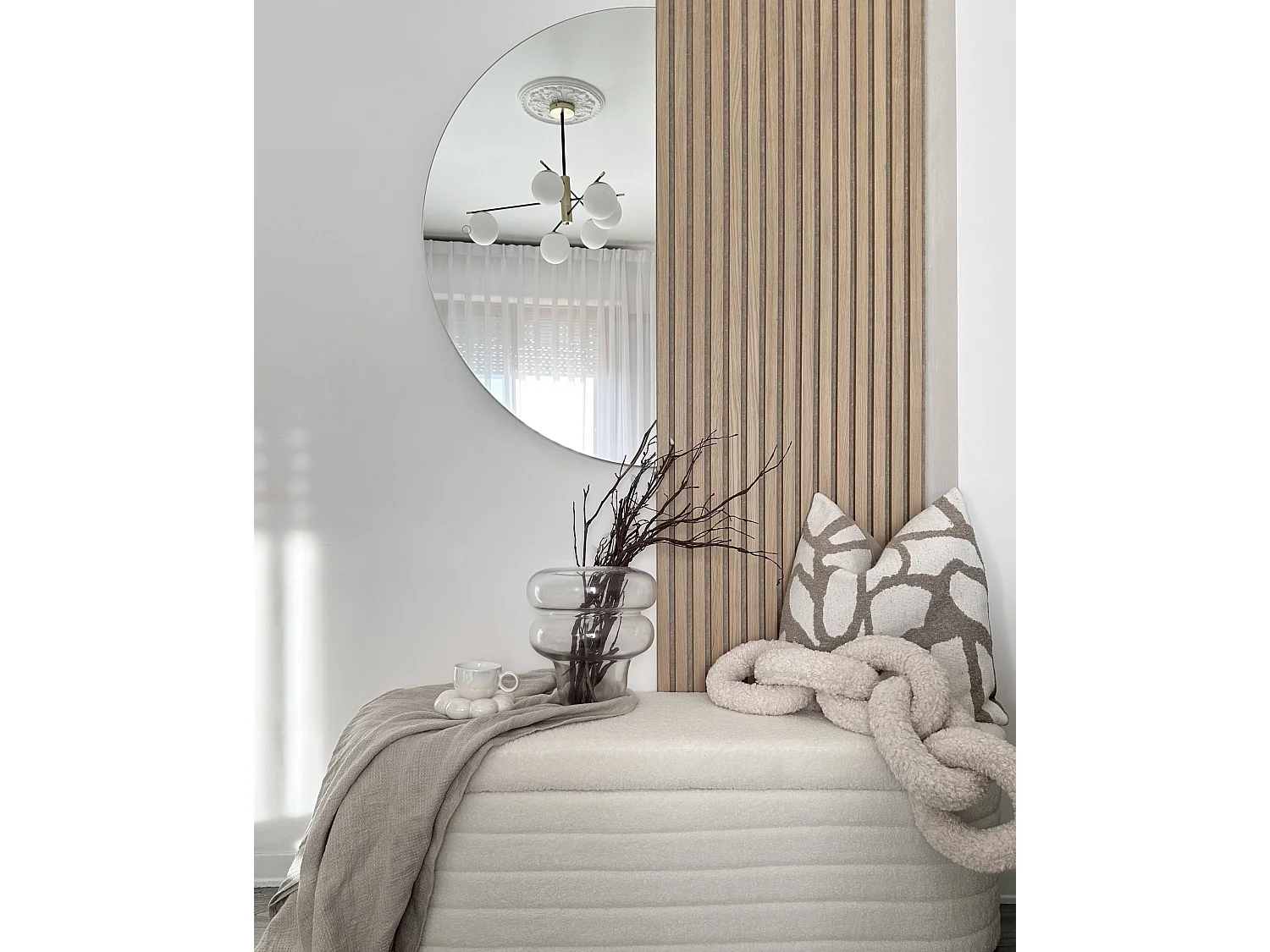 LED-Badezimmer-Spiegel LOUE 50 cm 100 cm Silber