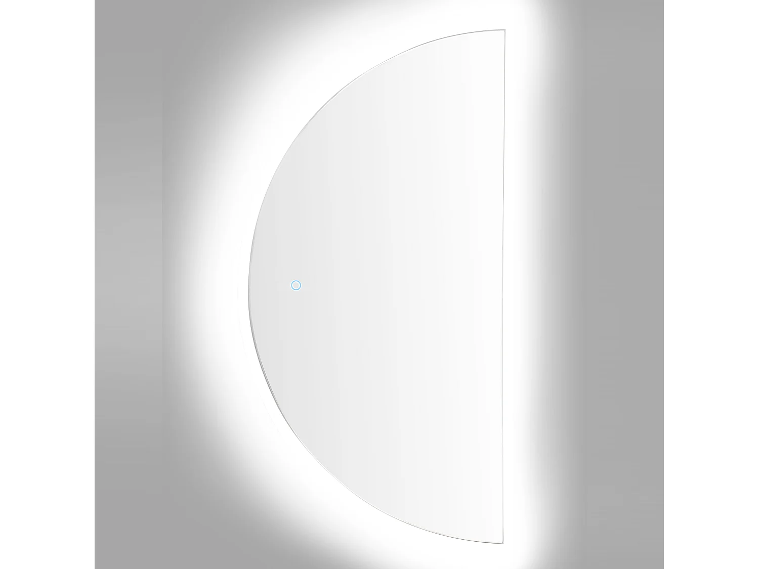 LED-Badezimmer-Spiegel LOUE 50 cm 100 cm Silber