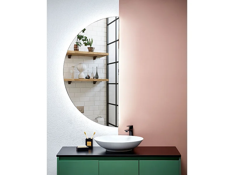 Espejo LED de baño LOUE 60 cm 120 cm Plateado