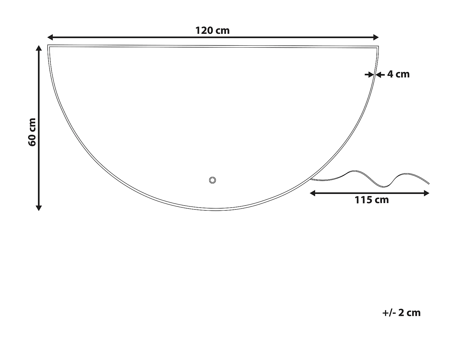 LED badkamerspiegel LOUE 60 cm 120 cm Zilver
