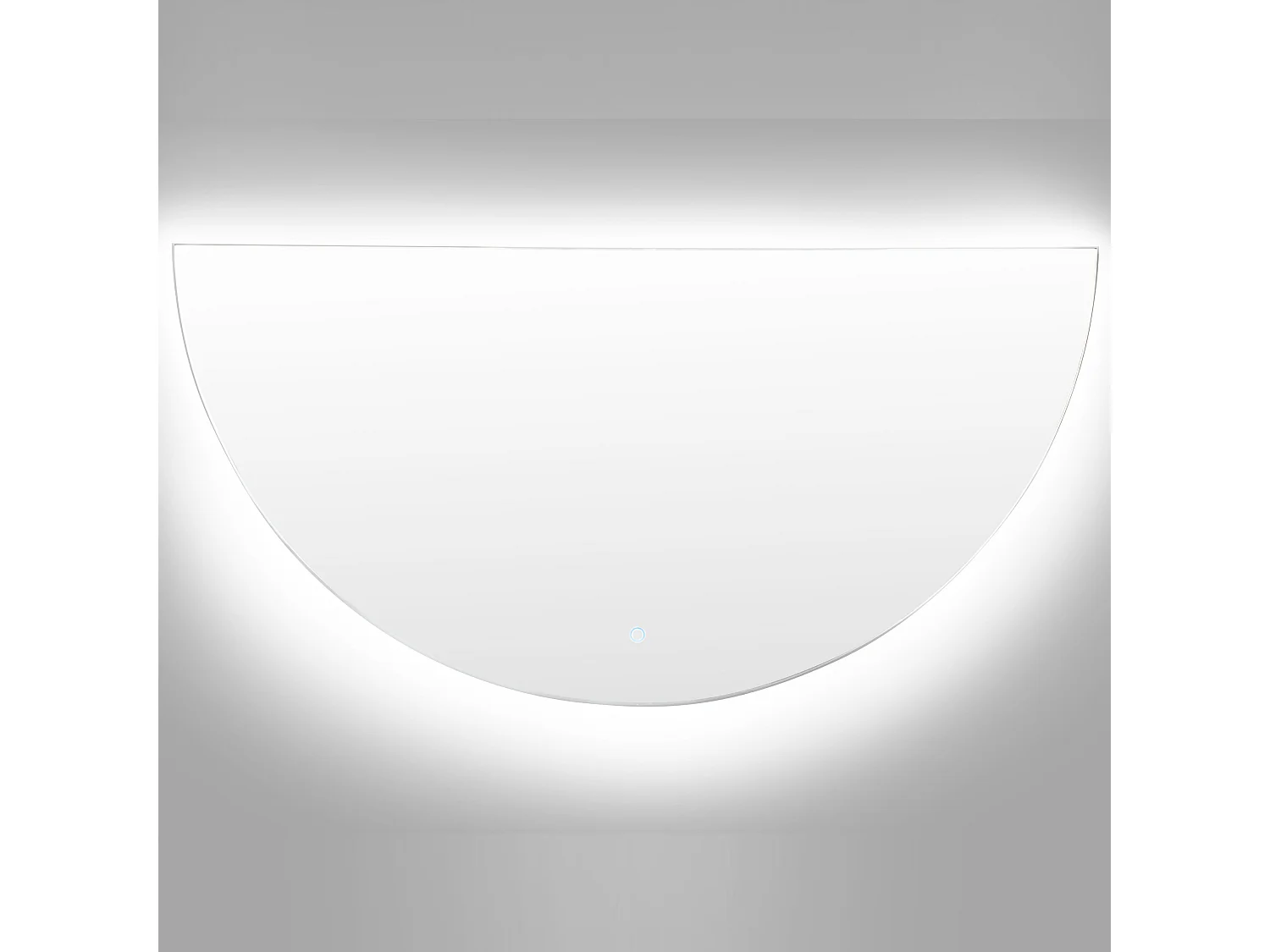 LED-Badezimmer-Spiegel LOUE 60 cm 120 cm Silber