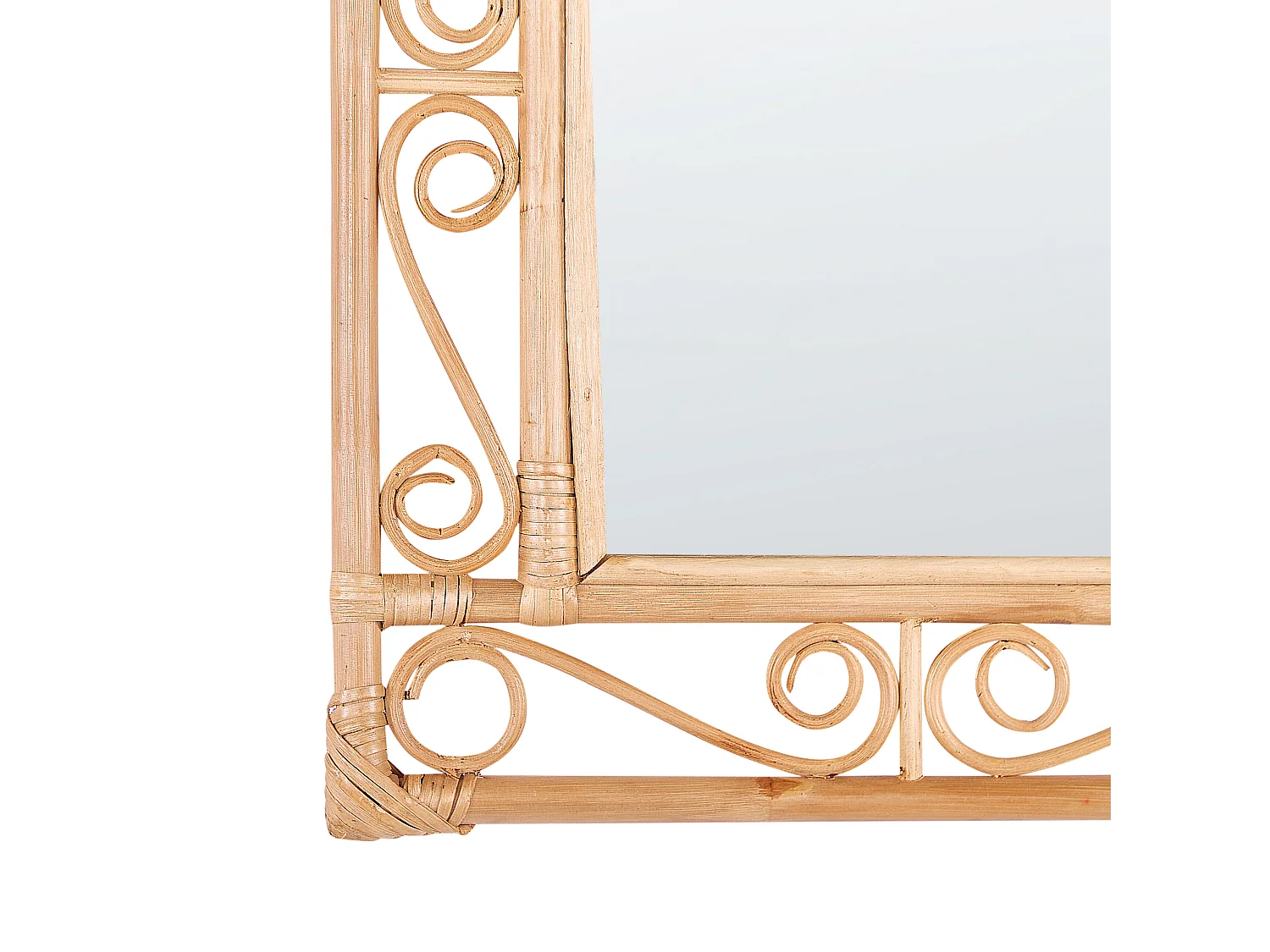 Espelho AMANU 41 cm 52 cm Rattan Natural