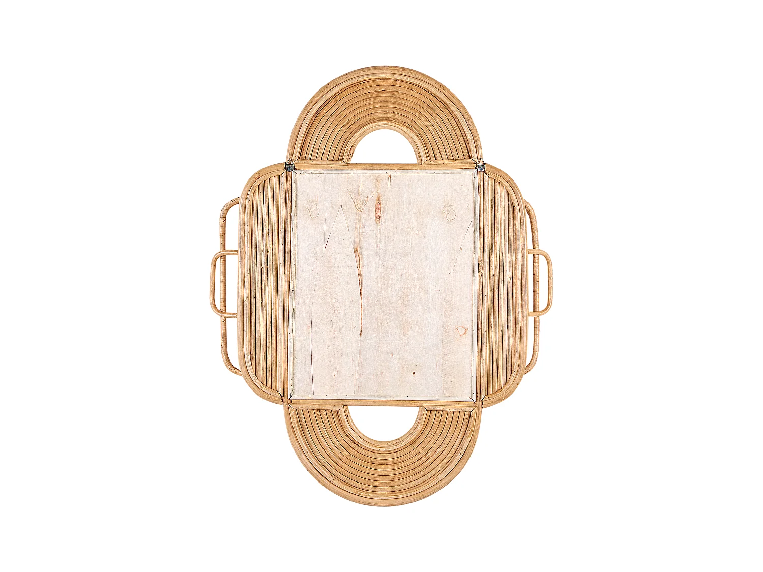 Specchio ALCORN 70 cm 90 cm Rattan Naturale