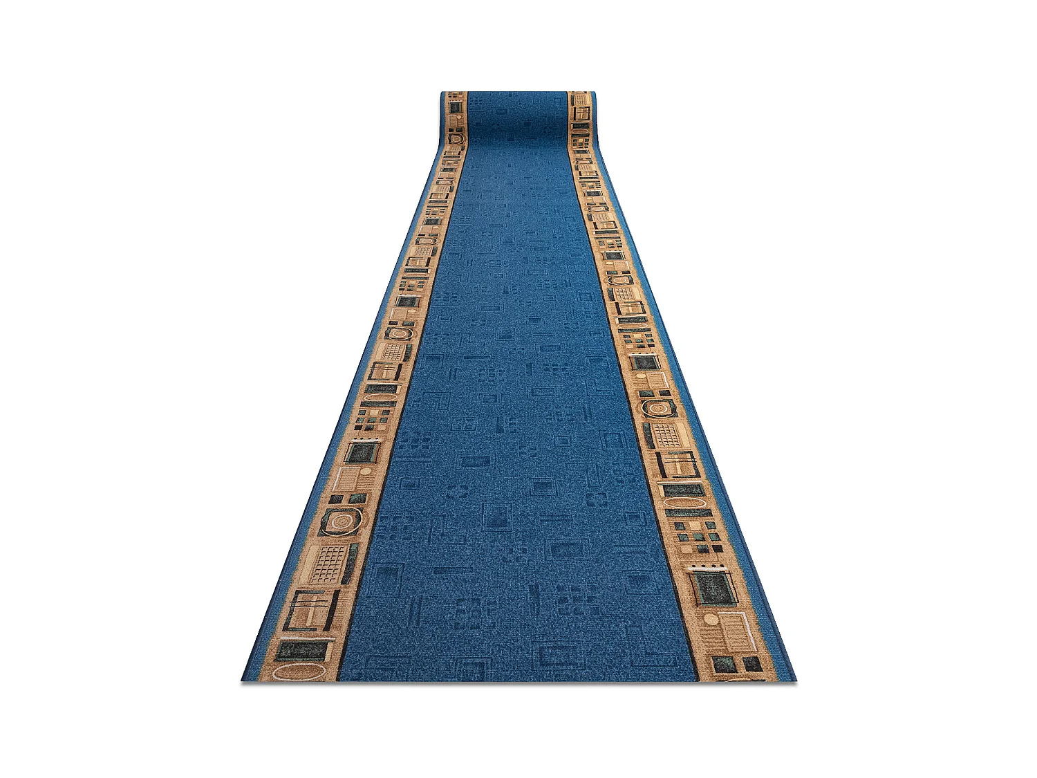 TAPIS DE COULOIR ANTIDÉRAPANT JENA bleu 120x590 cm