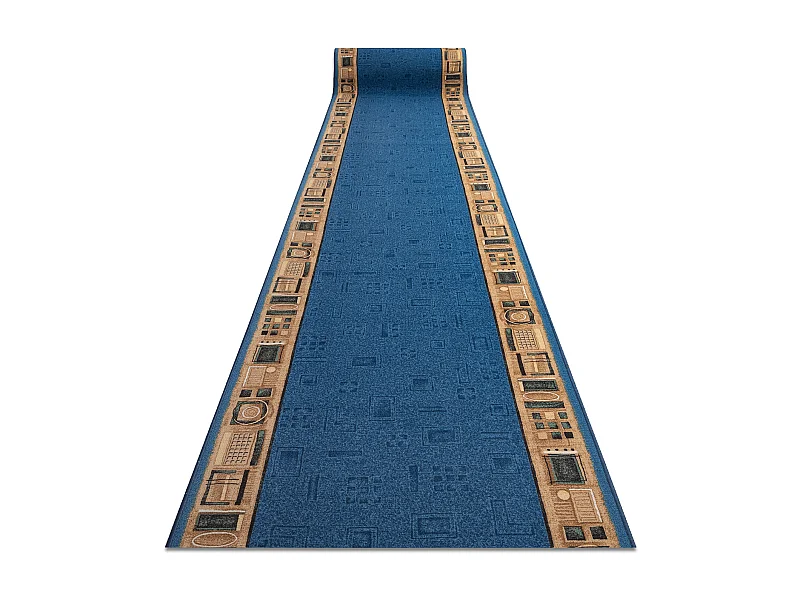 Läufer Antirutsch JENA blau 120x590 cm