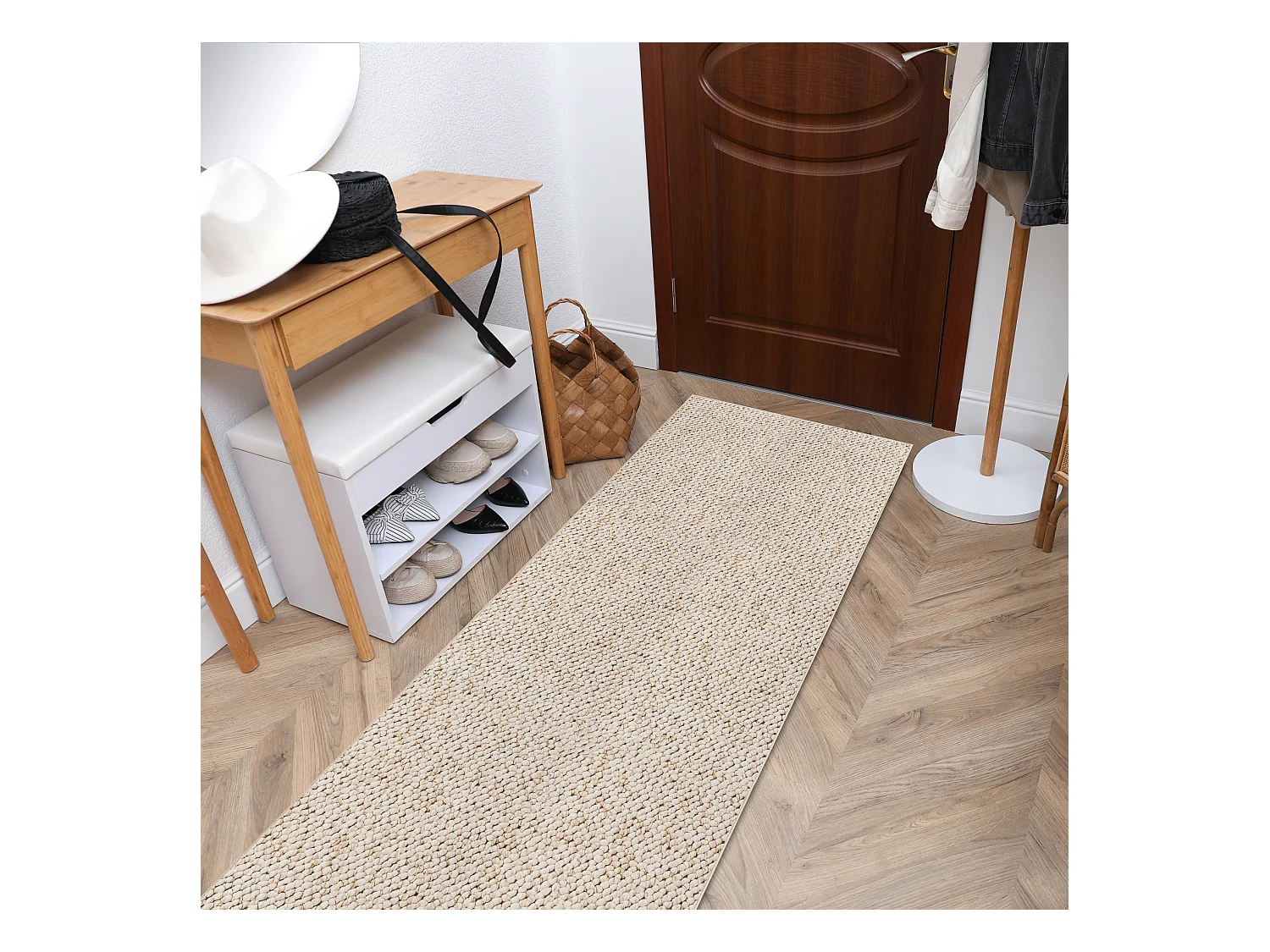 Tapis de couloir CASABLANCA 610 crème 120x330 cm