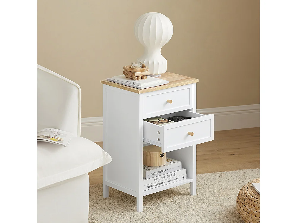 Stolik do Sofy, Stolik nocny z 2 szufladami FBT126-WN