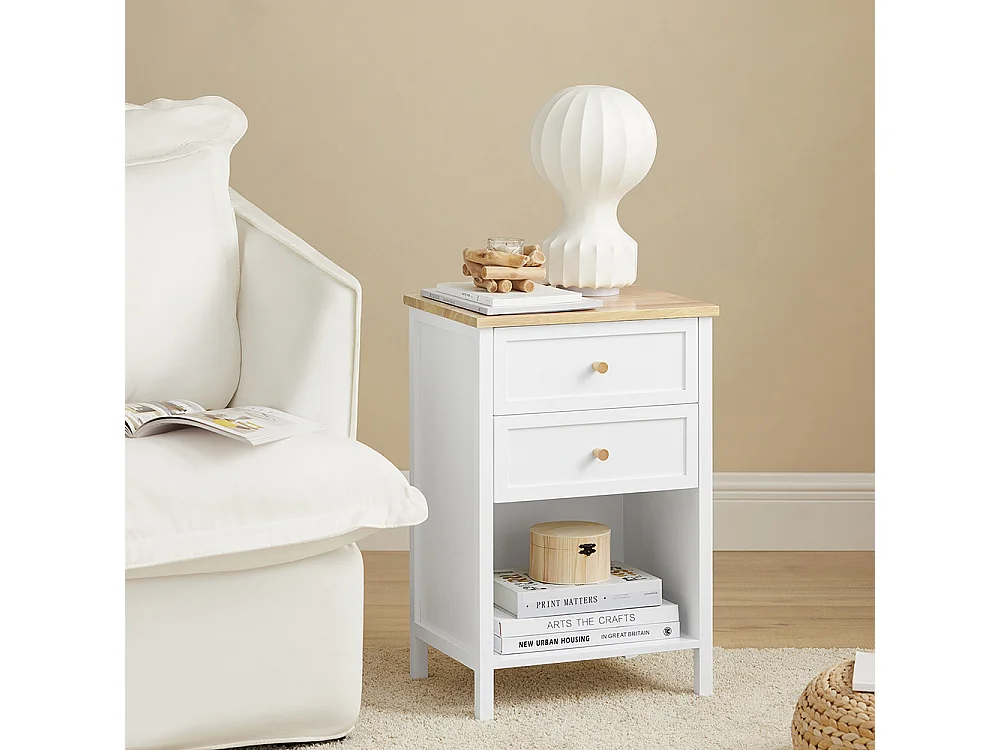 Stolik do Sofy, Stolik nocny z 2 szufladami FBT126-WN