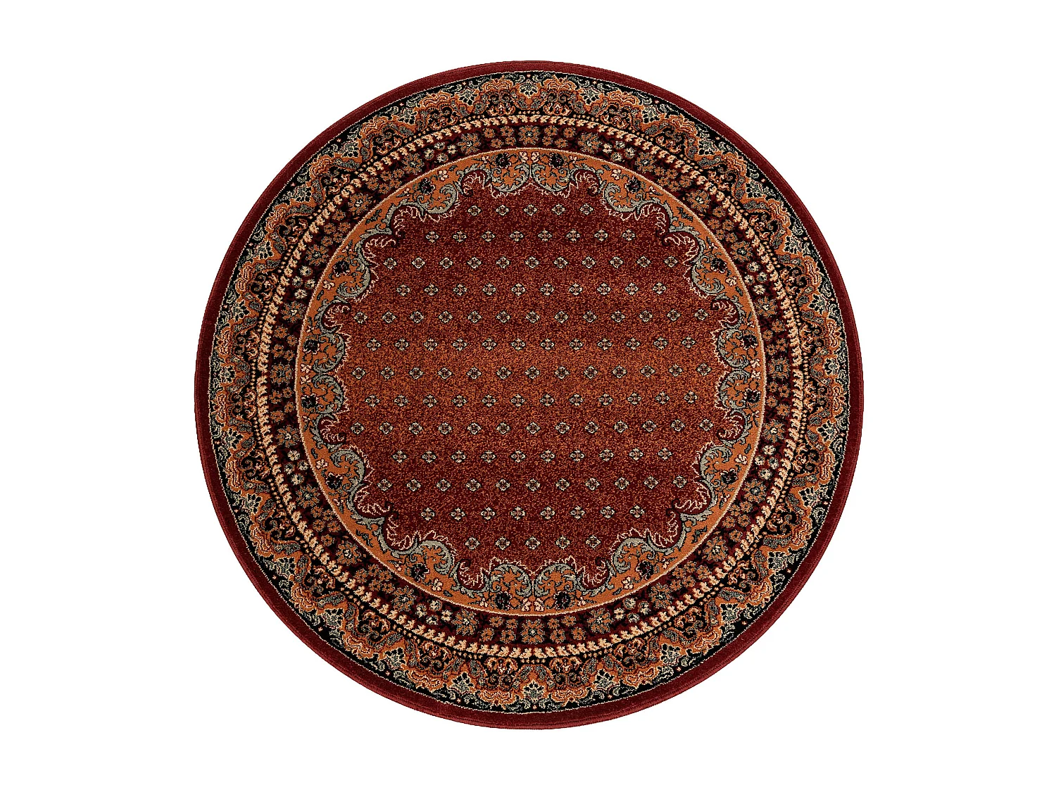 Tapis en laine POLONIA cercle BARON bourgogne cercle 135 cm