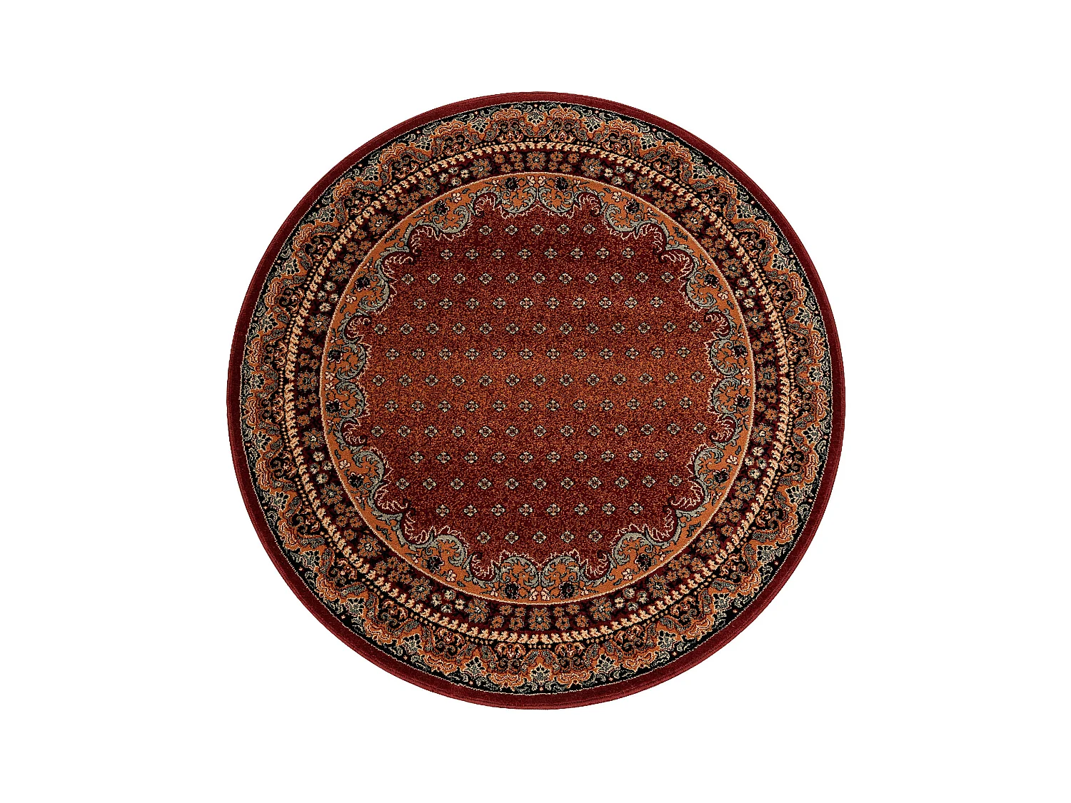 Tapis en laine POLONIA cercle BARON bourgogne cercle 135 cm