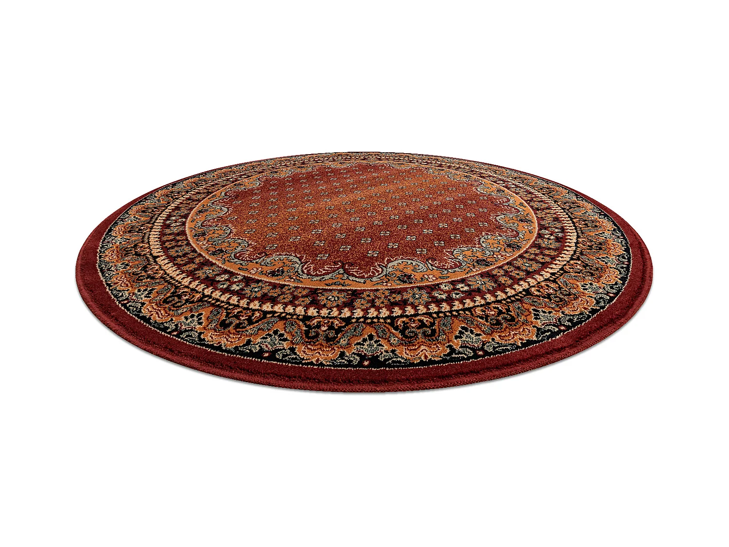 Tapis en laine POLONIA cercle BARON bourgogne cercle 135 cm