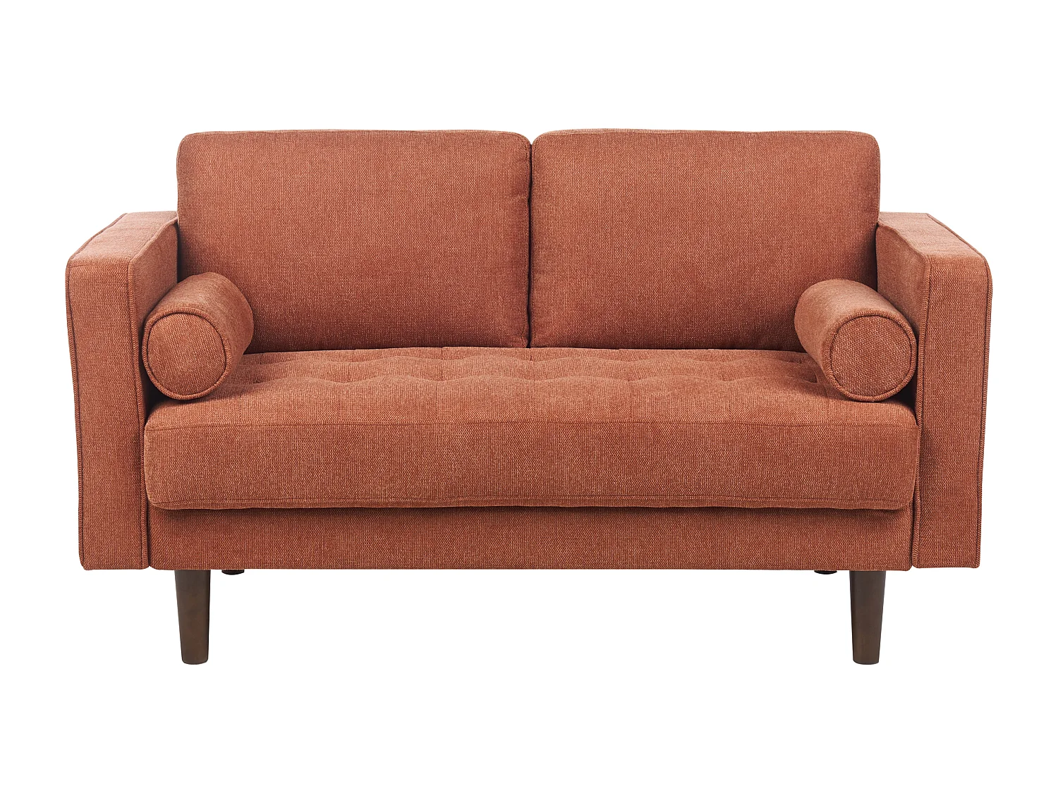 Sofá NURMO Tecido Castanho dourado 2 lugares