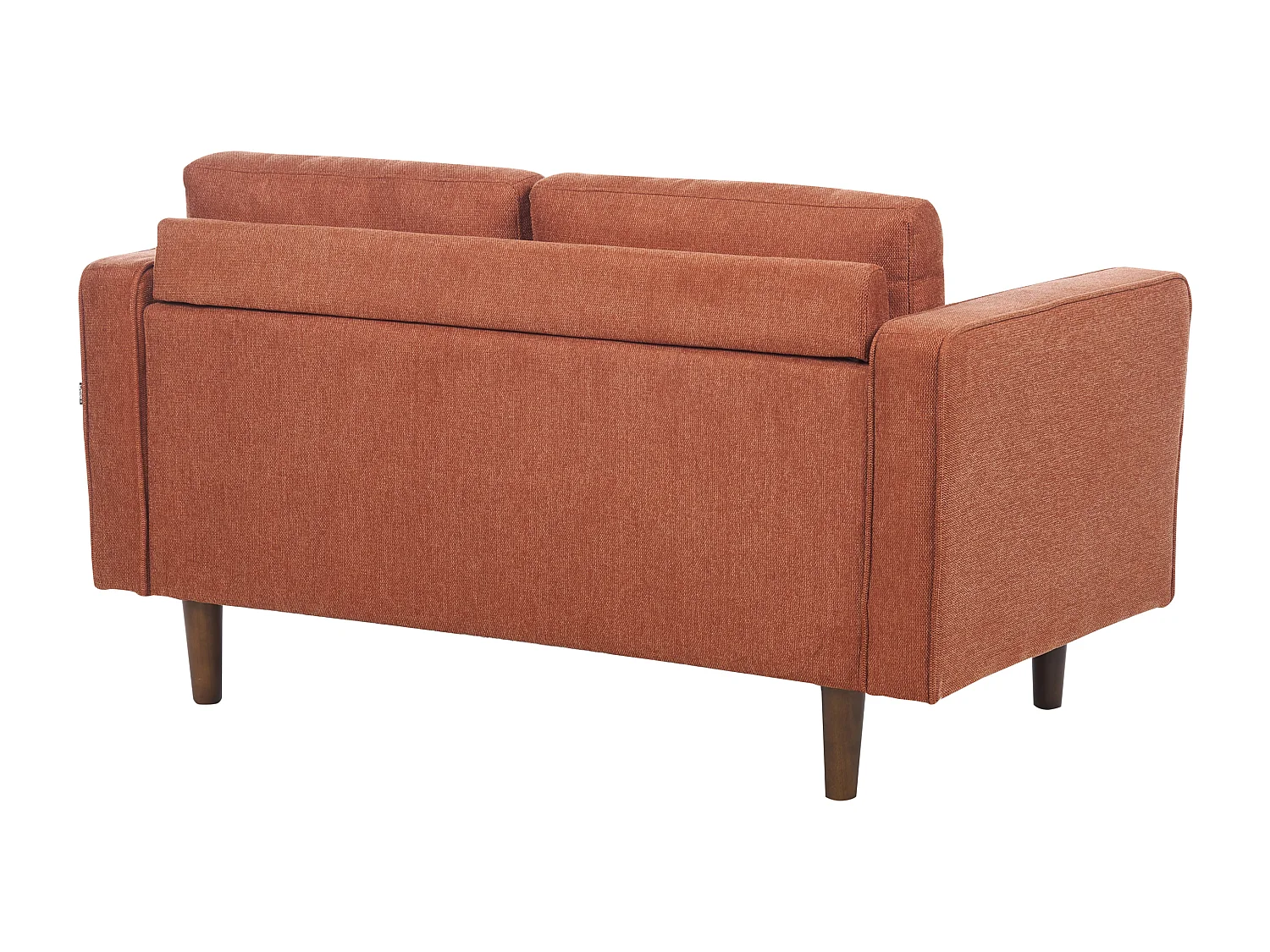 Sofá NURMO Tecido Castanho dourado 2 lugares