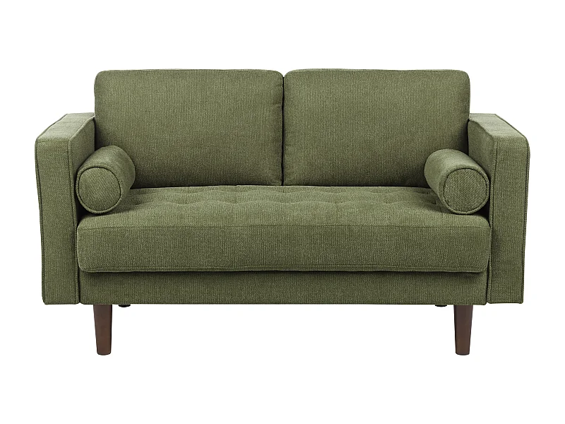 Canapé 2 places NURMO Tissu Vert foncé