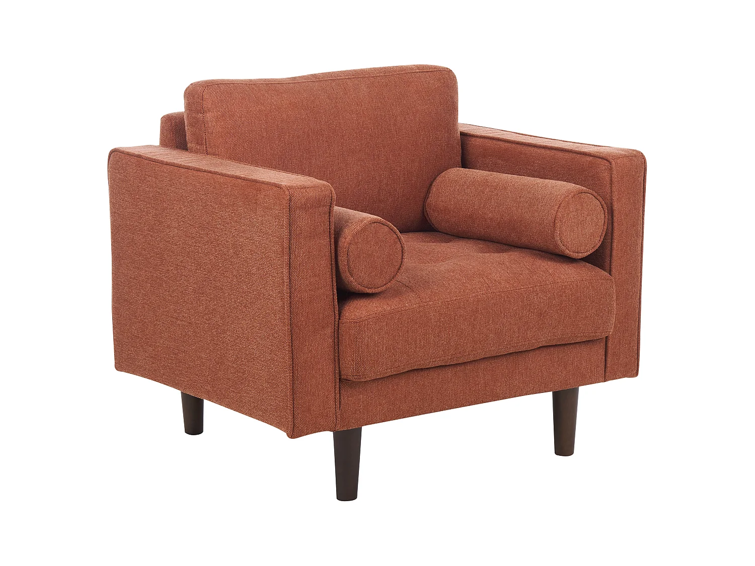 Fauteuil NURMO Tissu Marron doré