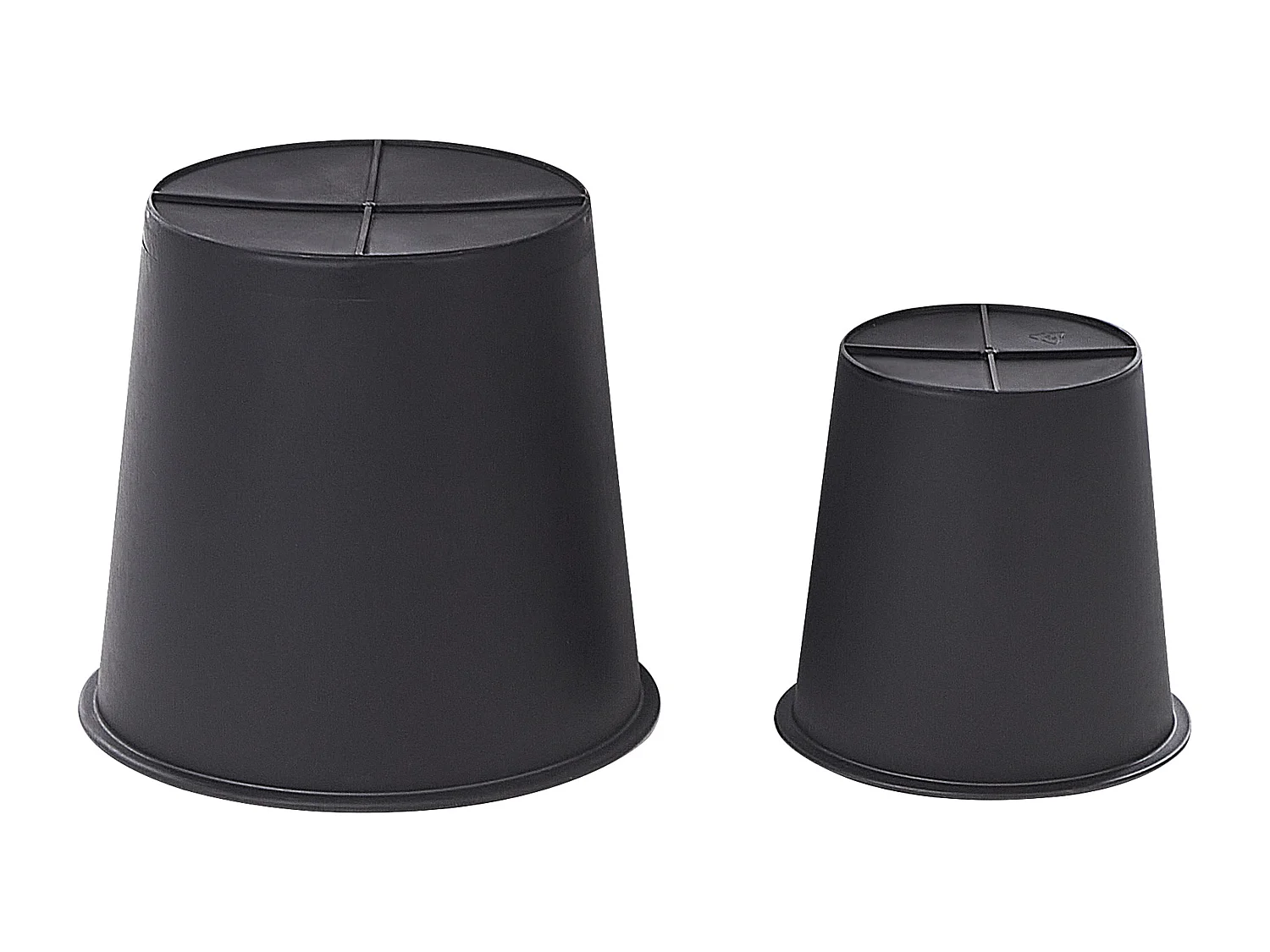 Lot de 3 pots de fleurs BERBERIS 34/45 cm Marron foncé