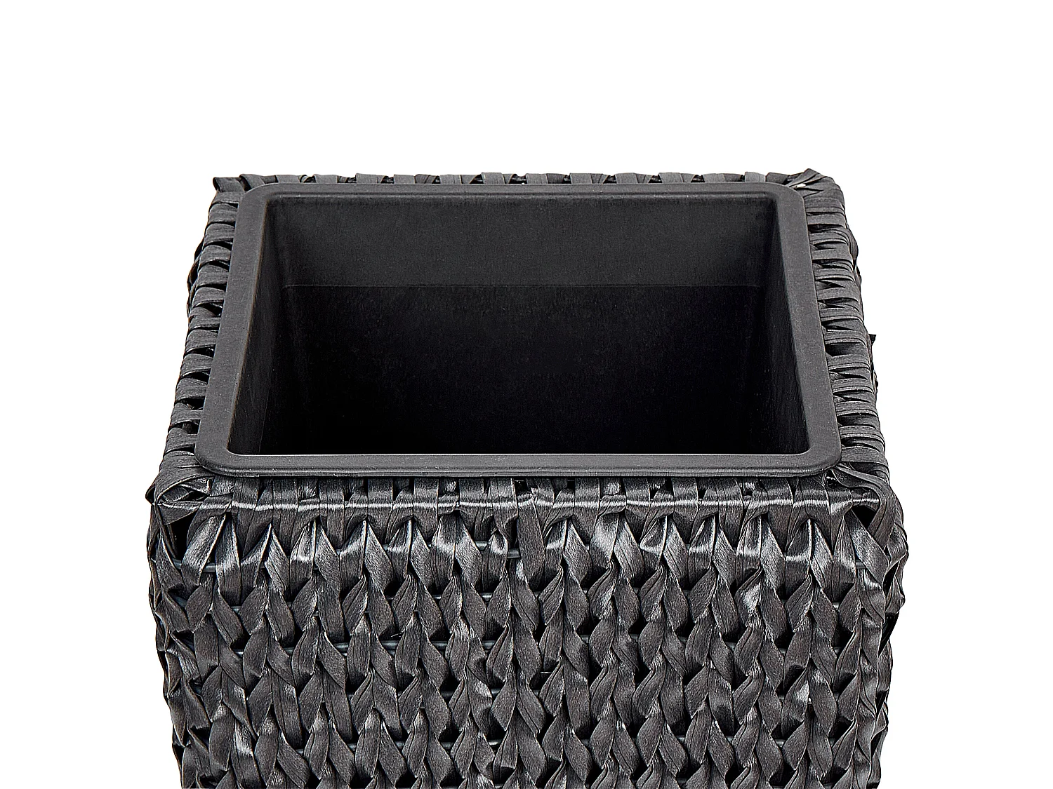 Set med 2 växtkrukor BERBERIS 34/45 cm Konstrotting Svart