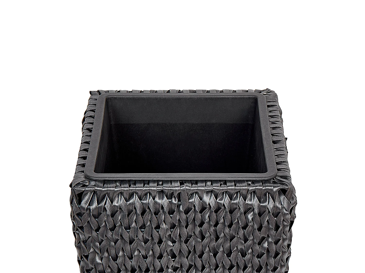 Set med 2 växtkrukor BERBERIS 34/45 cm Konstrotting Svart