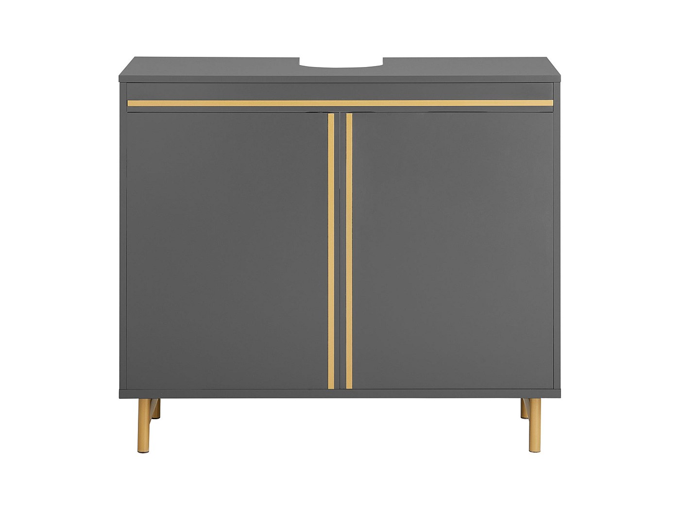 SoBuy Meuble Sous Lavabo, Meuble Sous Vasque avec 2 Portes et 2 Étages