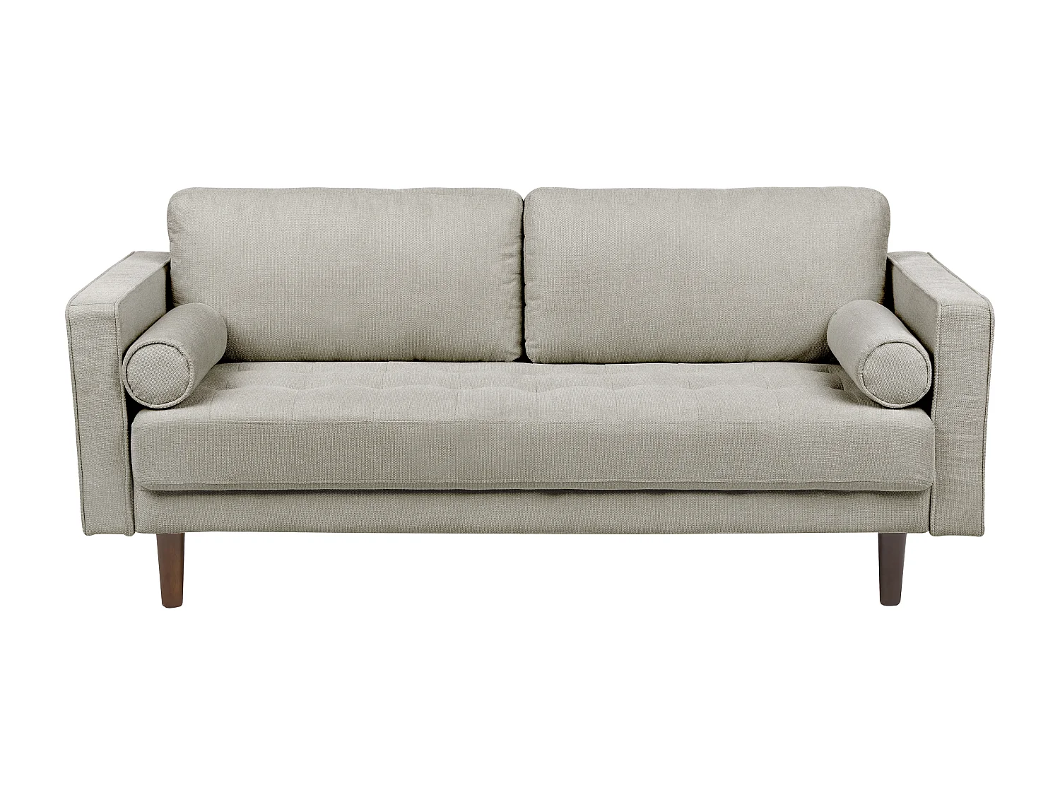Sofa NURMO Stoff Taupe 3-Sitzer