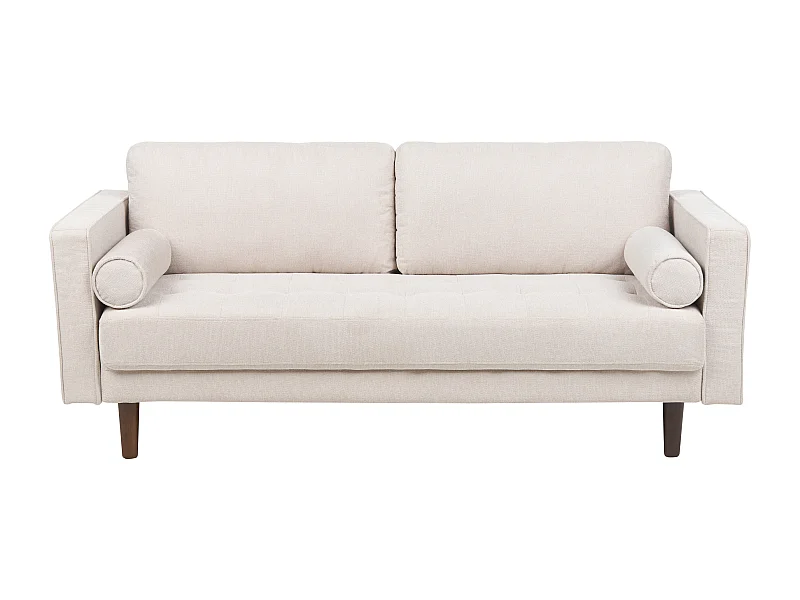 Sofá NURMO Tela Beige claro 3 plazas