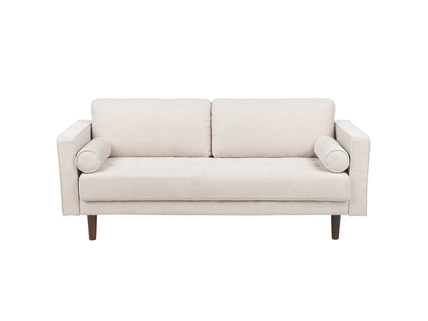 Sofa NURMO Stoff Hellbeige 3-Sitzer