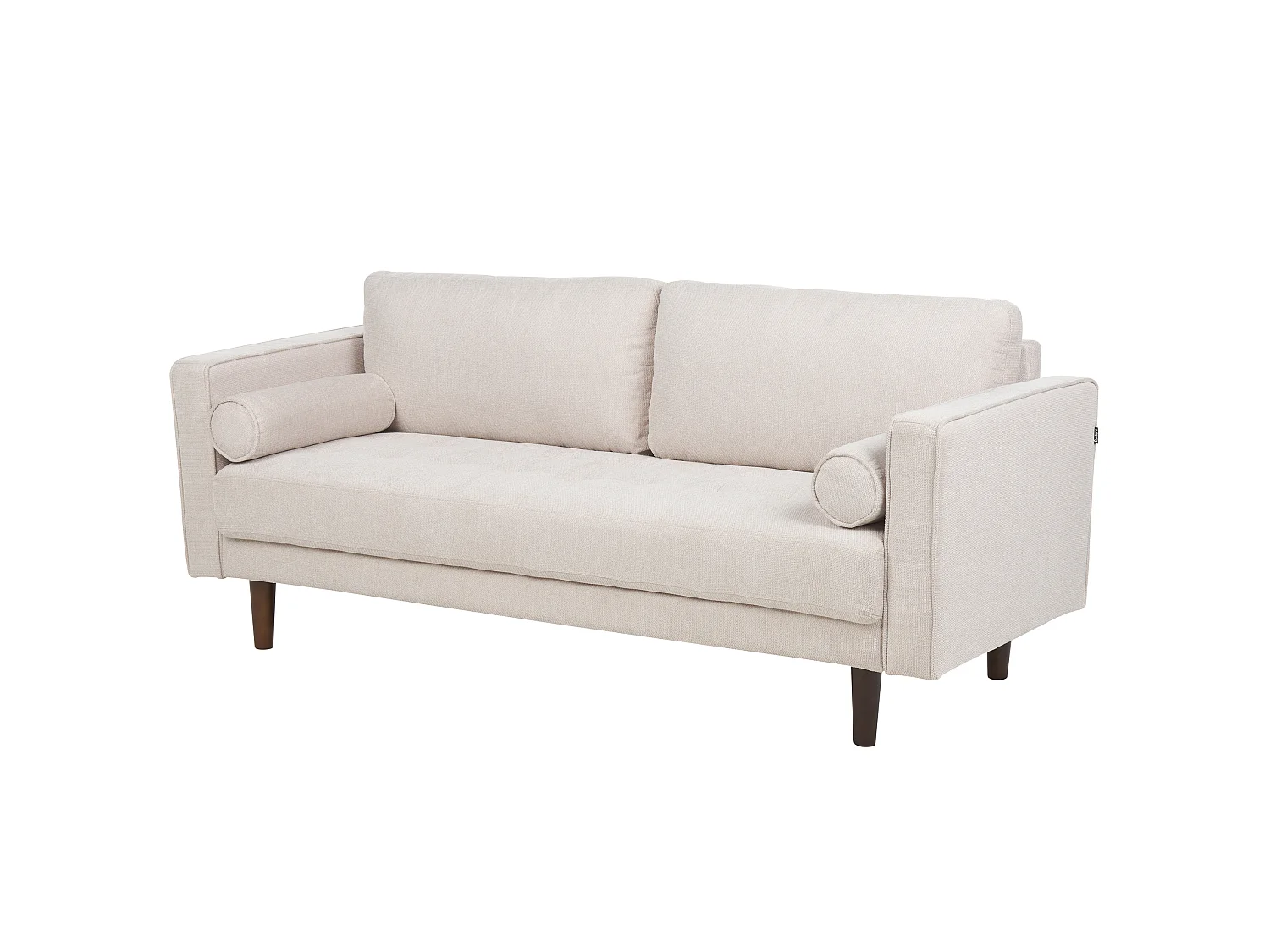 Sofa NURMO Stoff Hellbeige 3-Sitzer