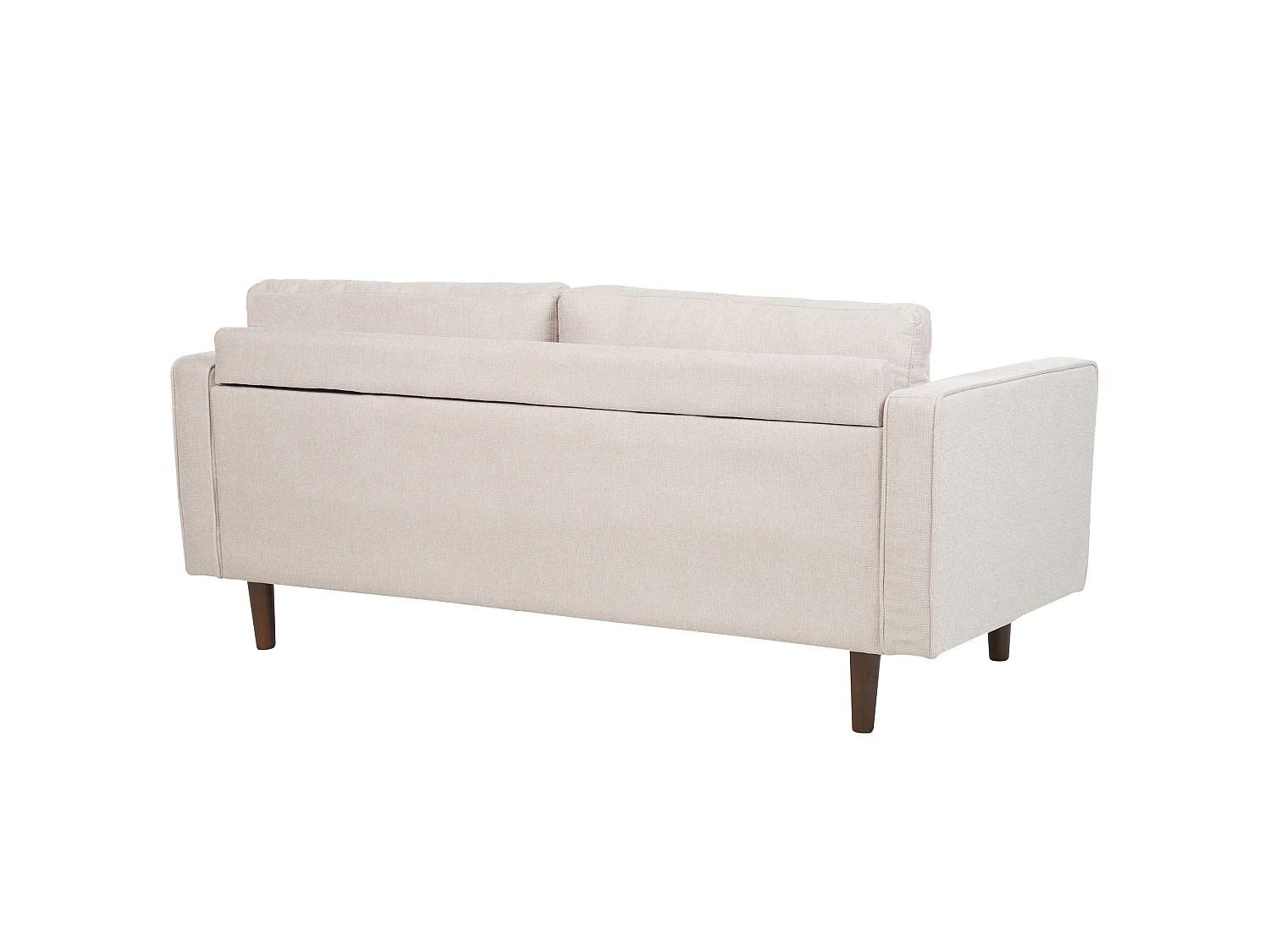 Sofa NURMO Stoff Hellbeige 3-Sitzer